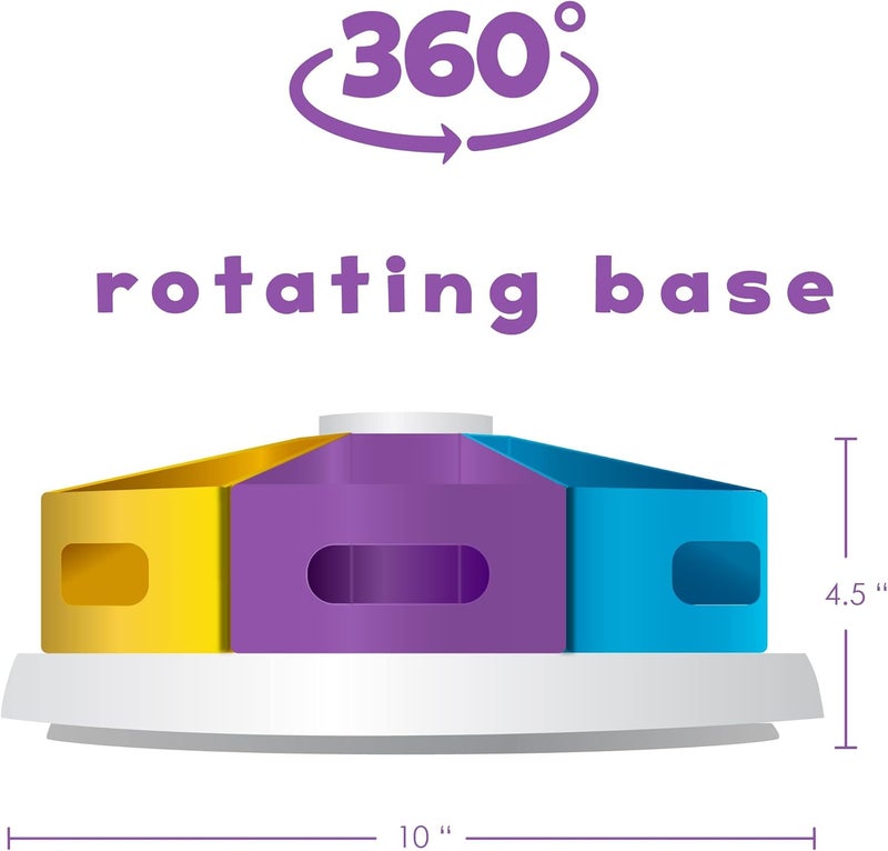 Hapinest Rotating Art Supply Organizer - Crayon, Marker & Pencil Storage Solution for School Teachers & Classroom Crafts - Rotating Desk Organizer Caddy - Image 3